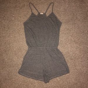 Gray casual romper